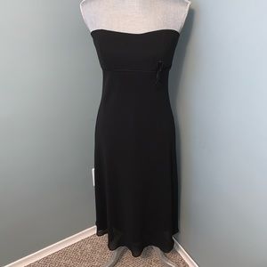 DESSY COLLECTION black dress bridesmaid prom formal wedding guest women’s size 8